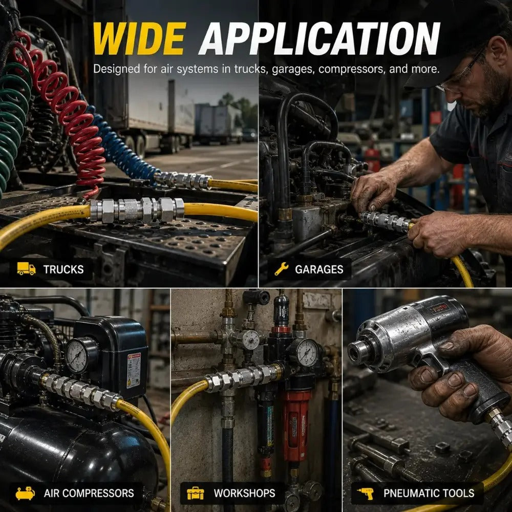 Air Line Repair Coupling — Reconnect Compatible Tubing at the Damaged Section