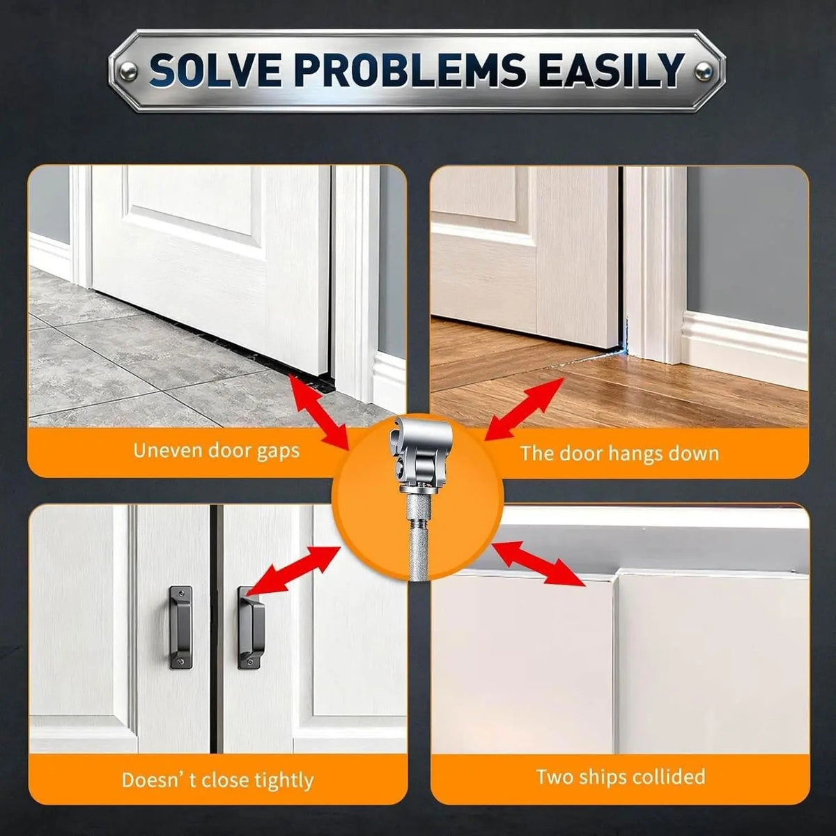 Door Hinge Adjustment Wrench — Fine-Tune Hinge Alignment for a Better Door Fit