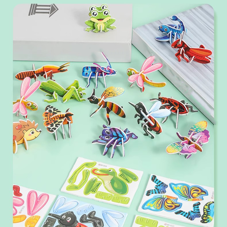 Fun 3D Insect and Dinosaur Jigsaw Puzzle
