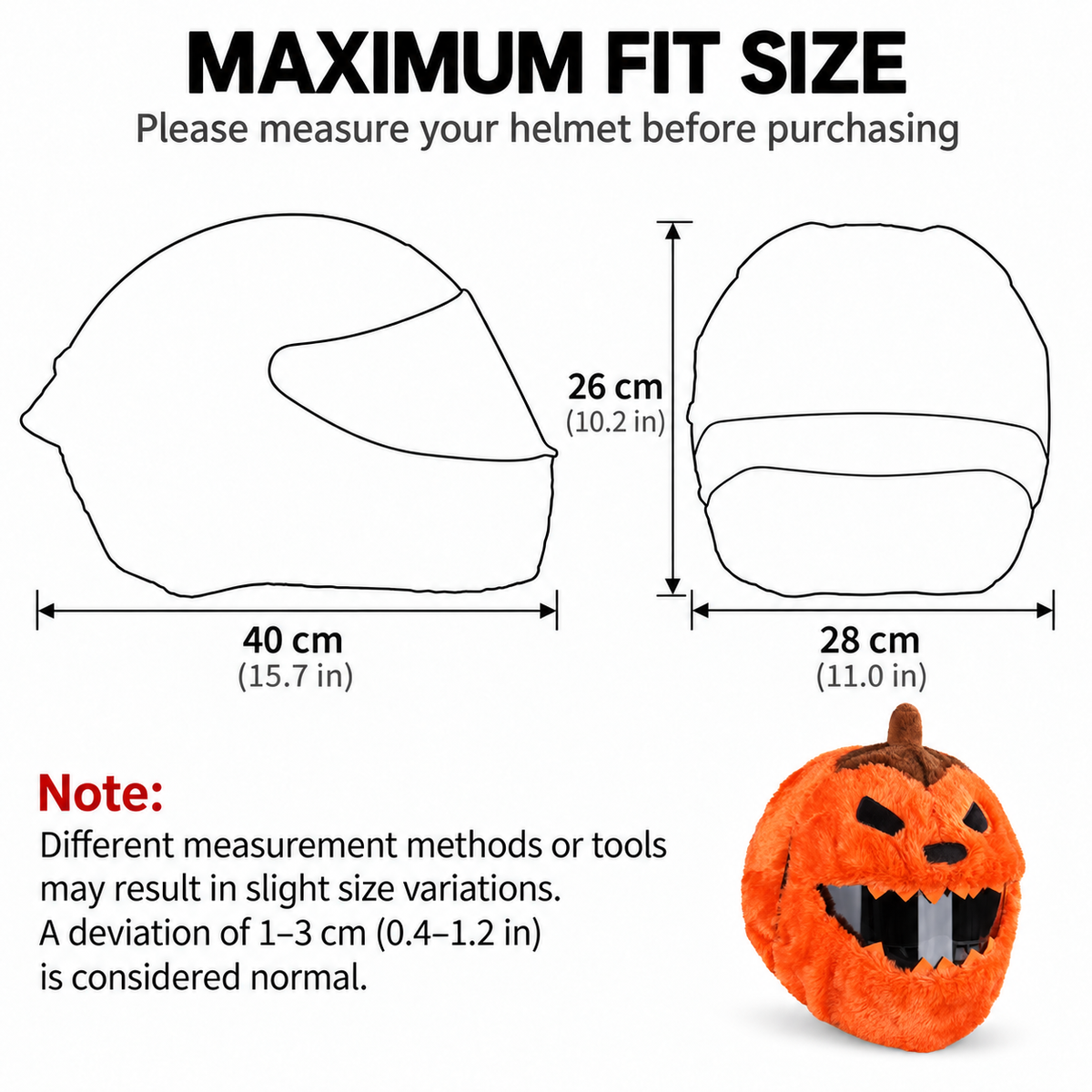 Pumpkin Motorcycle Helmet Cover — A Halloween Gift with Personality