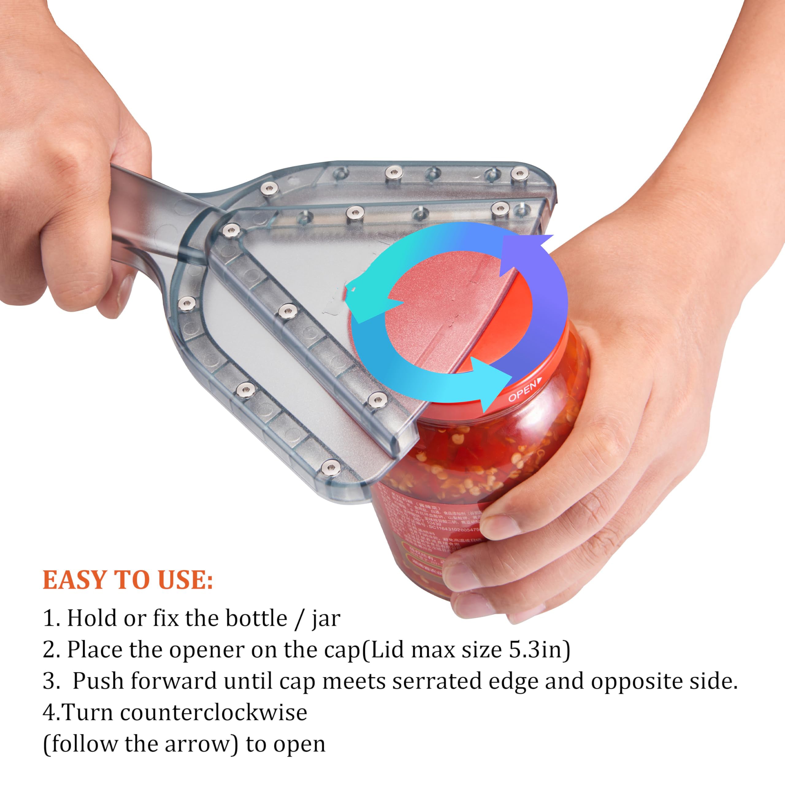 Easy-rotating bottle cap opener