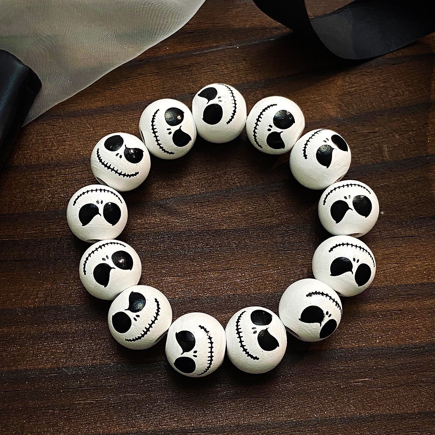 Skull Spider Web Bracelet