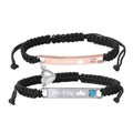 His Queen Her King 925 Silver Braided Bracelet