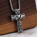 Knotted Cross 925 Silver Pendant Necklace