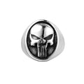 Punk Skull Men's 925 Silver Ring