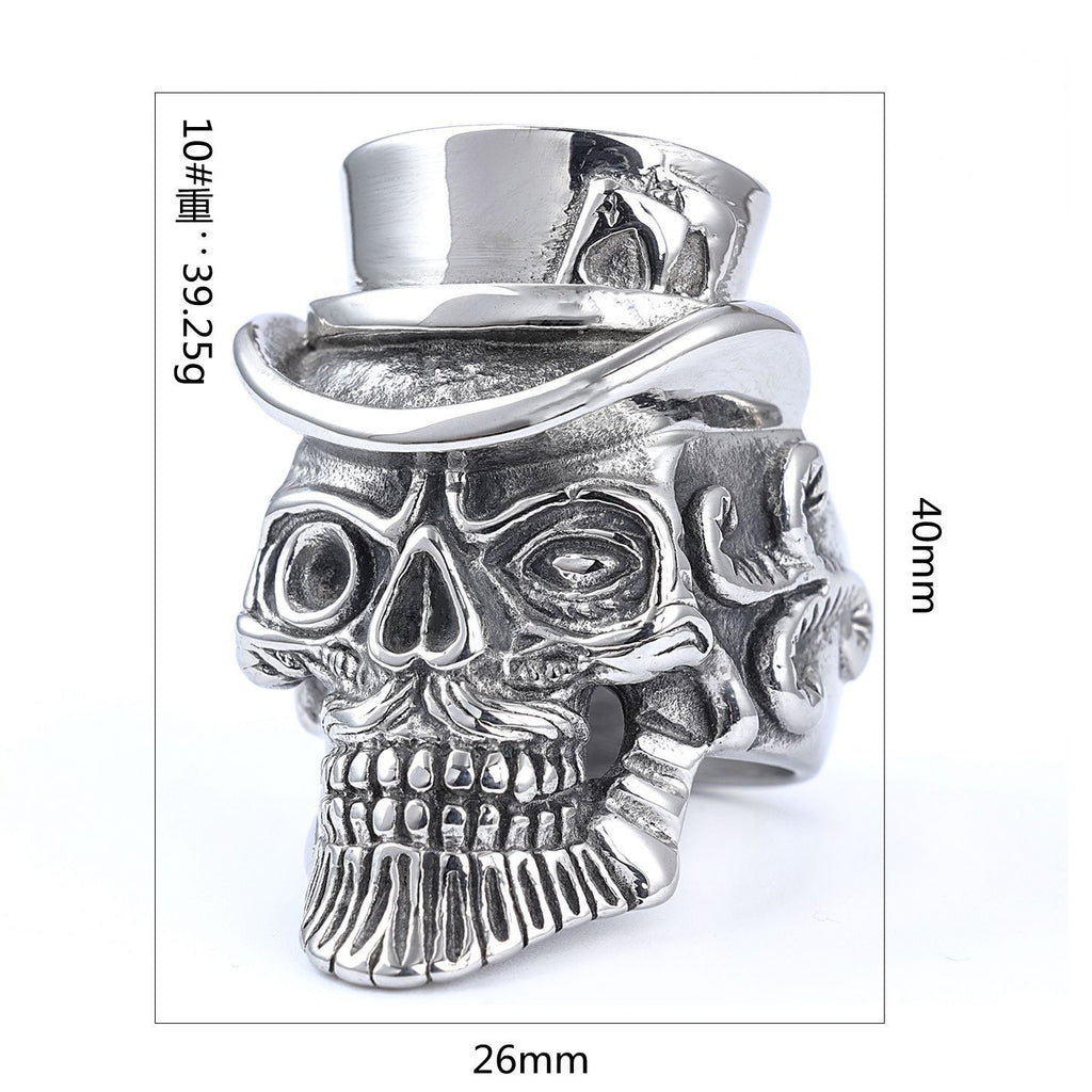 Gentleman's skull ring