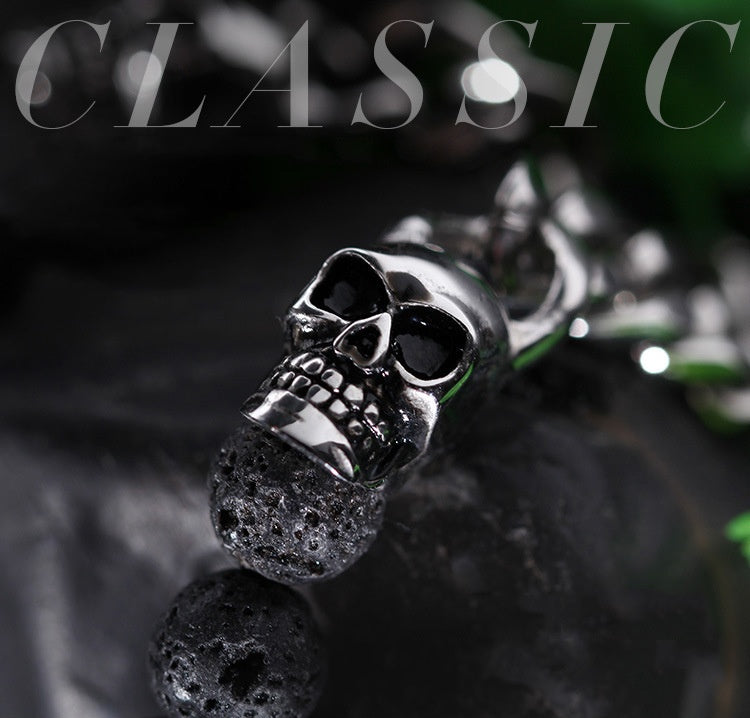 Sterling Silver Skull Bracelet