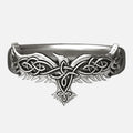 Viking Celtic Knot Raven Ring