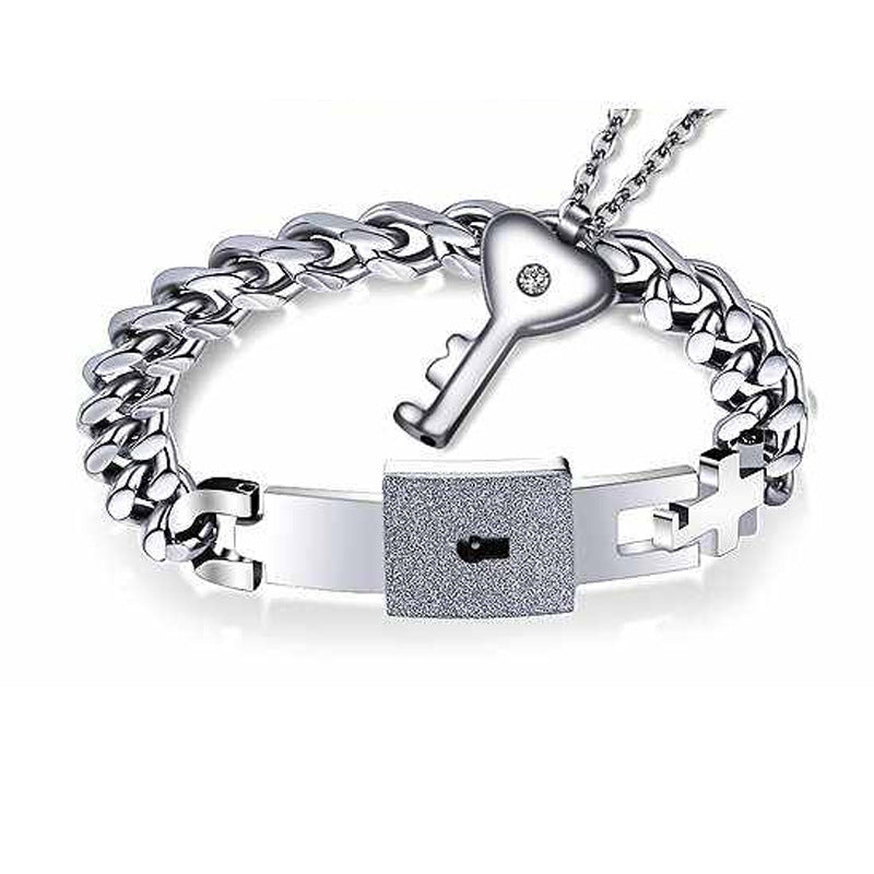 Lock & Key Couple Bracelet