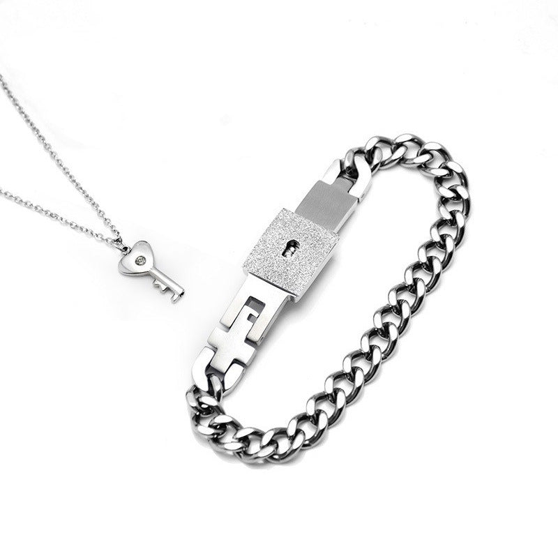 Lock & Key Couple Bracelet