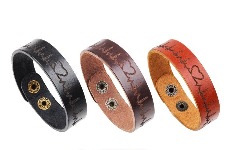 Cowhide bracelet