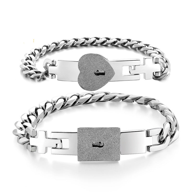 Lock & Key Couple Bracelet
