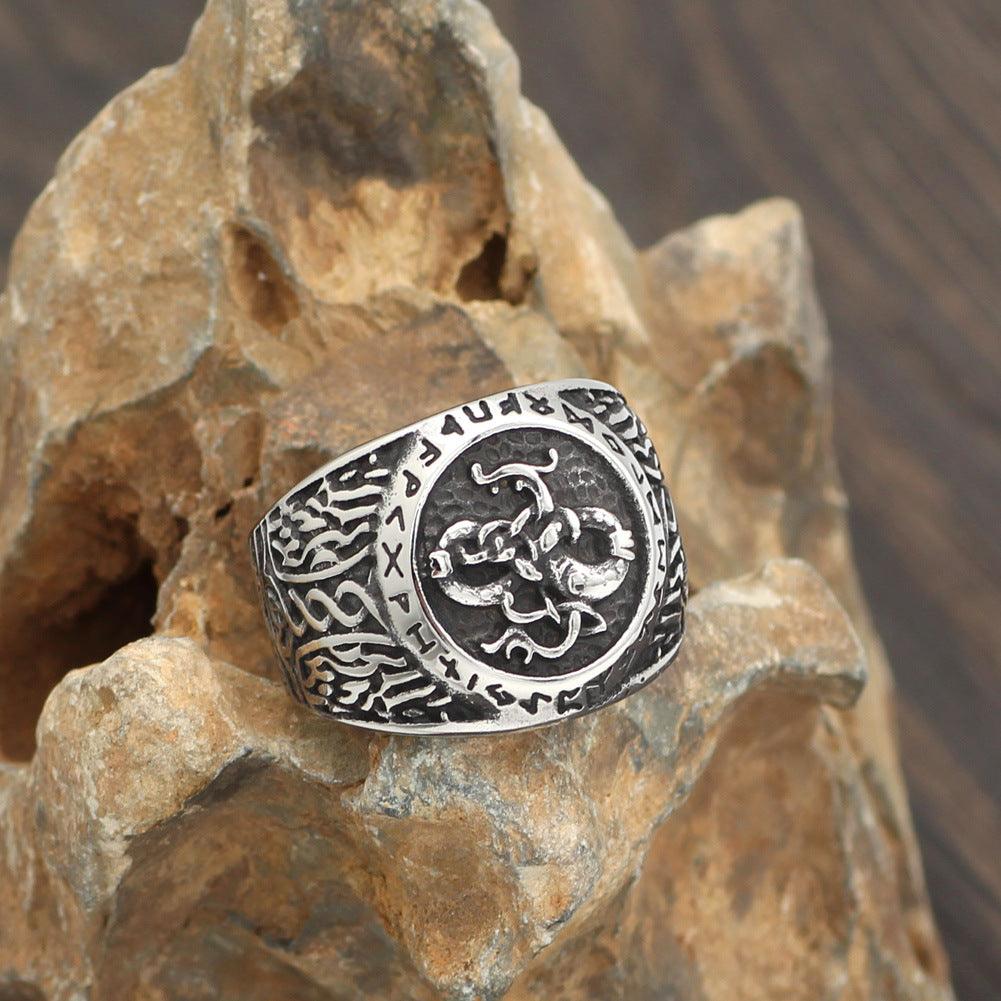 Viking Dragon Totem Ring