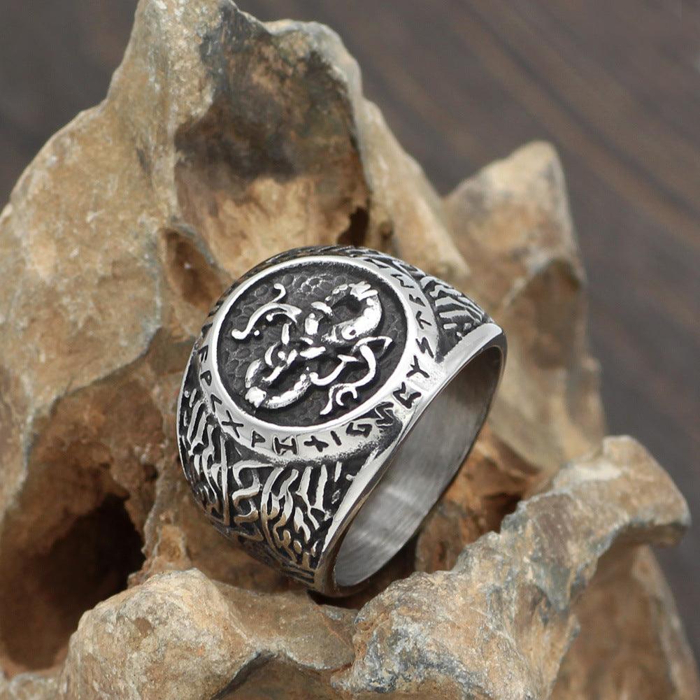 Viking Dragon Totem Ring