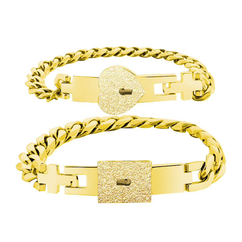 Lock & Key Couple Bracelet