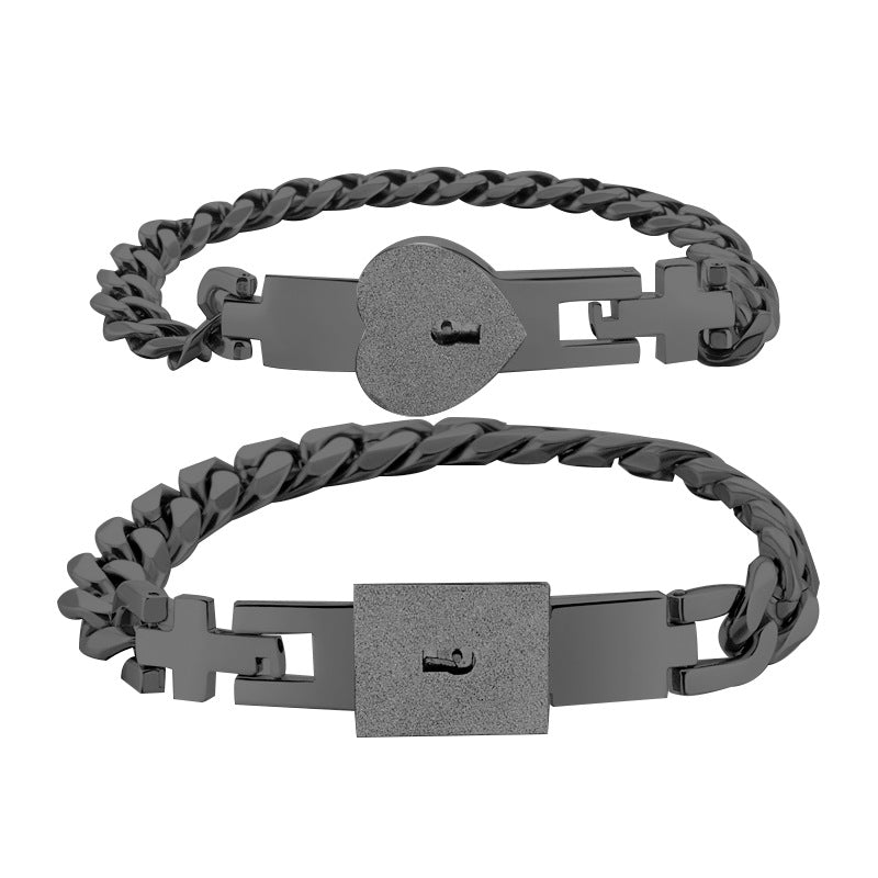 Lock & Key Couple Bracelet