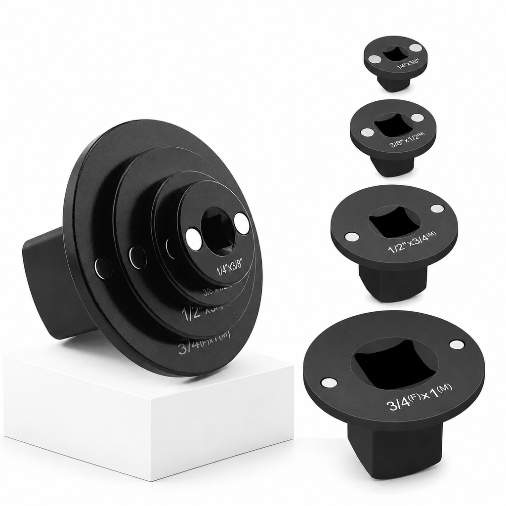 4-Piece Low Profile Socket Adapter Set — More Drive Options in Less Space