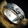 Silver Dragon Rotating Ring