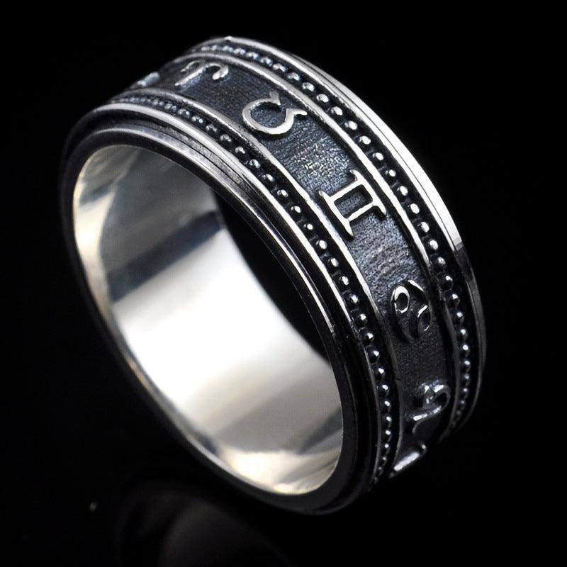 Twelve Constellations Rotating Ring