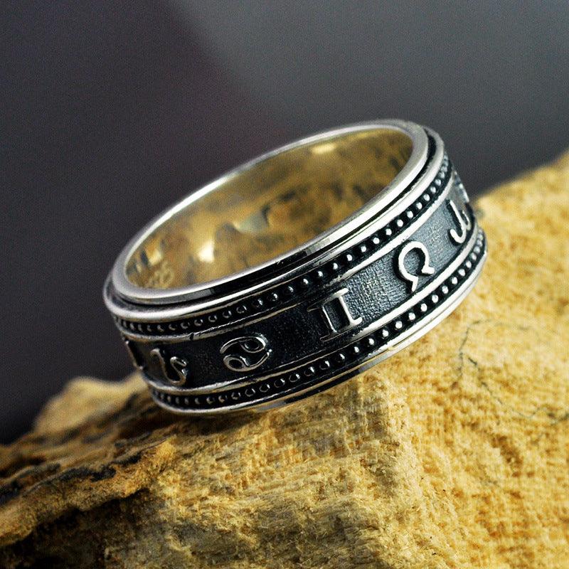Twelve Constellations Rotating Ring