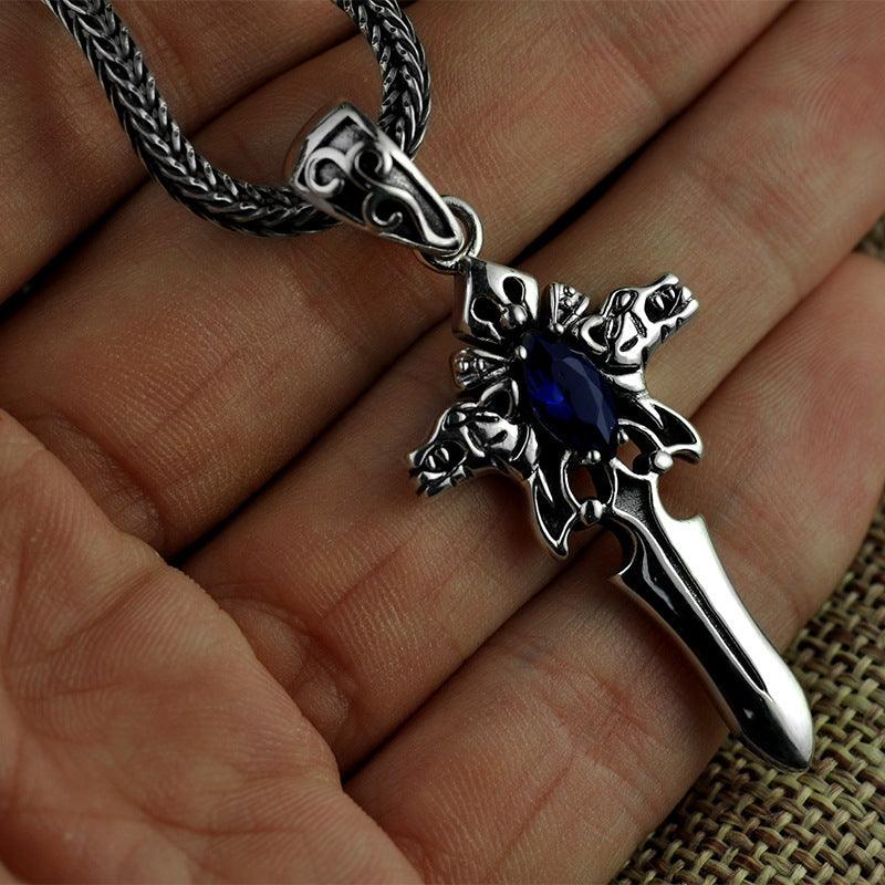 Vintage Sword Cross Pendant