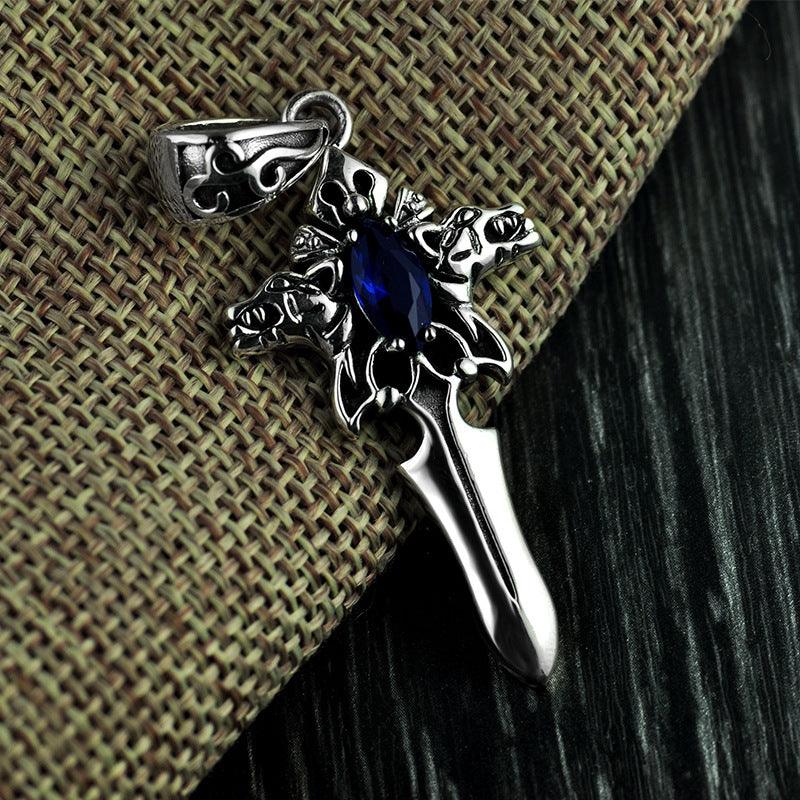 Vintage Sword Cross Pendant