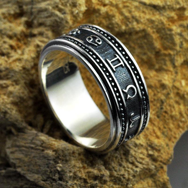 Twelve Constellations Rotating Ring