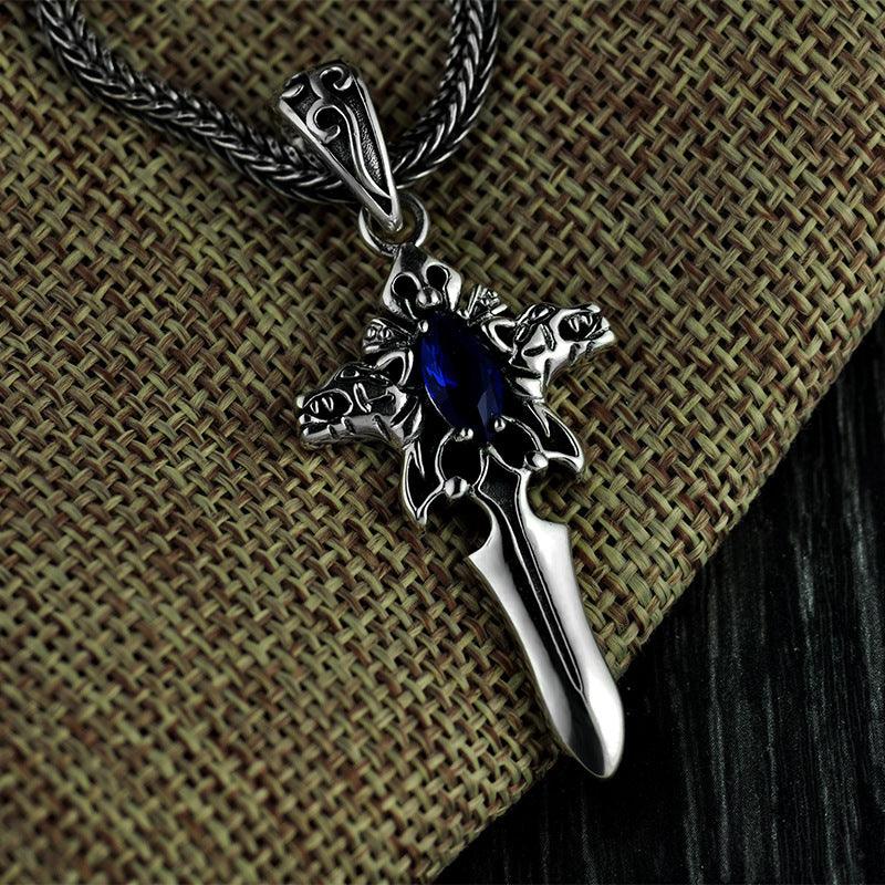 Vintage Sword Cross Pendant