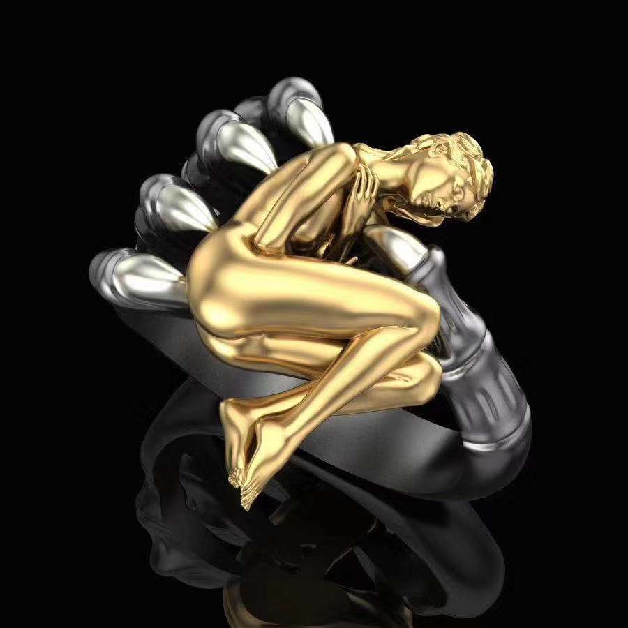 "Adam and Eve" ring