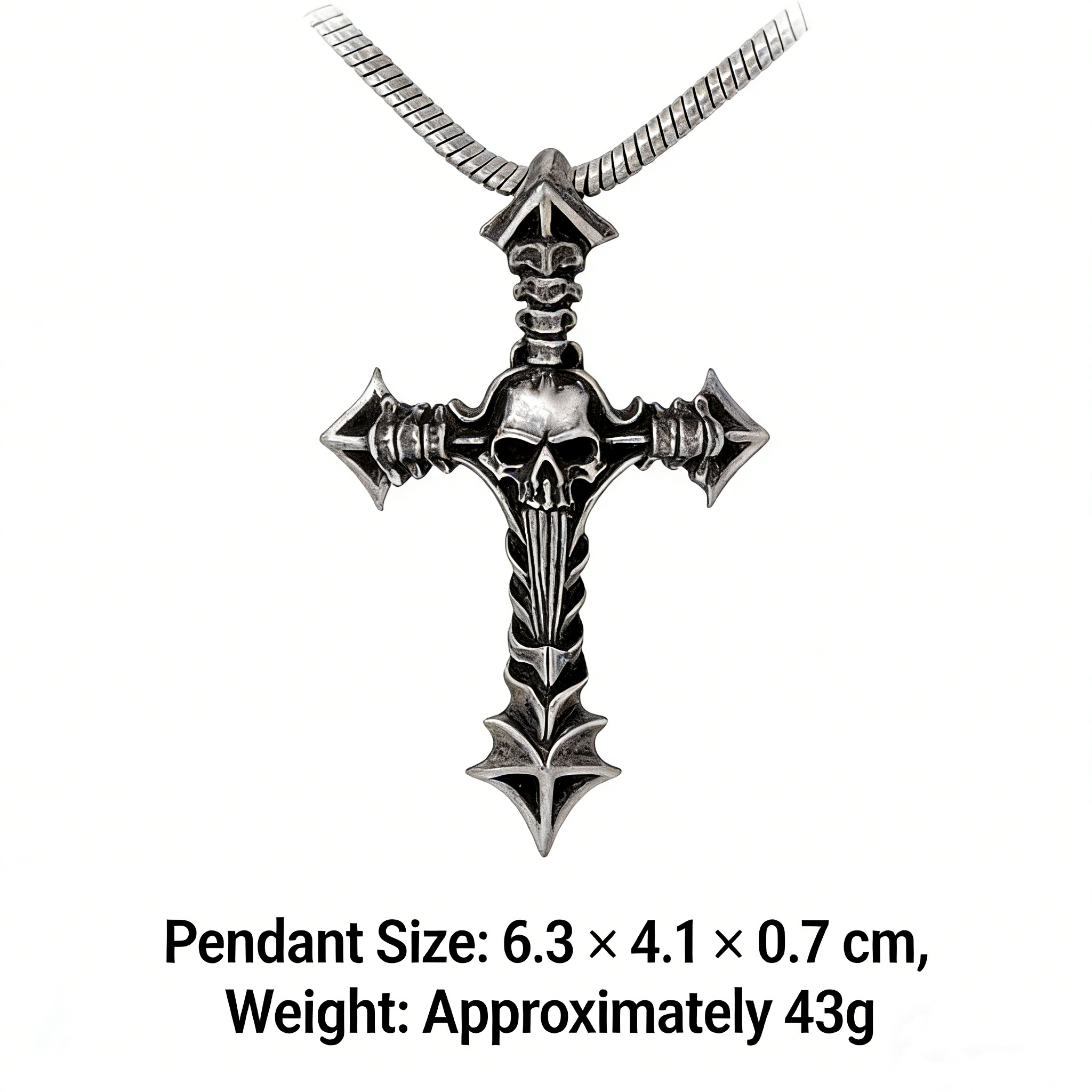 Cross and Skull Necklace