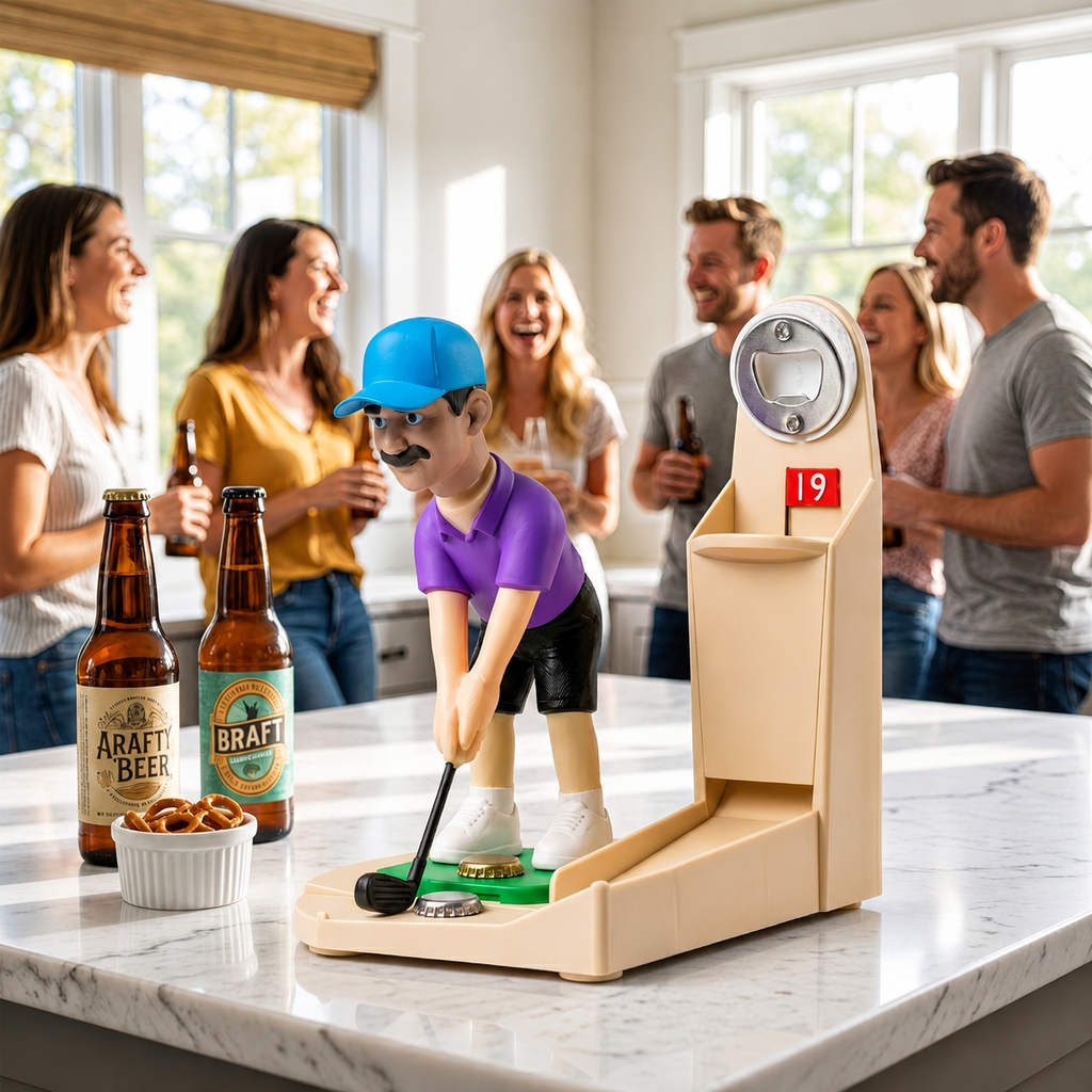 Golf Bottle Opener &amp; Cap Putt Game – Open It, Putt It, Keep the Fun Going