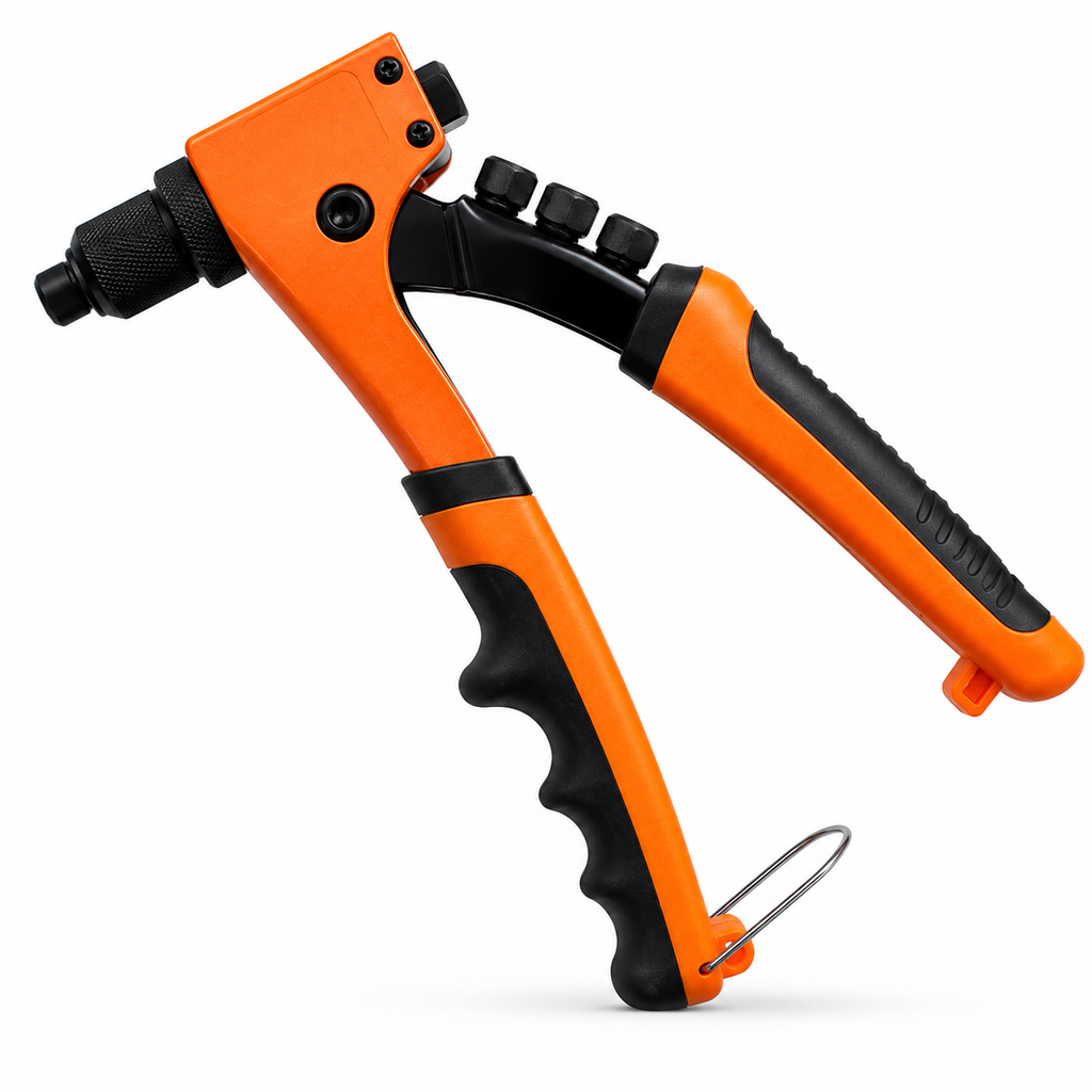 4-in-1 Hand Rivet Gun Kit — Switch Sizes by Hand and Keep the Job Moving