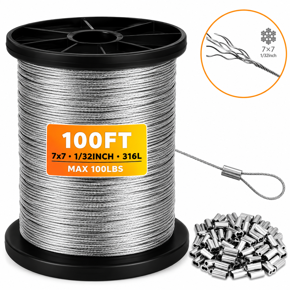 T316 Stainless Steel Wire Rope — Flexible Strength for Everyday Projects
