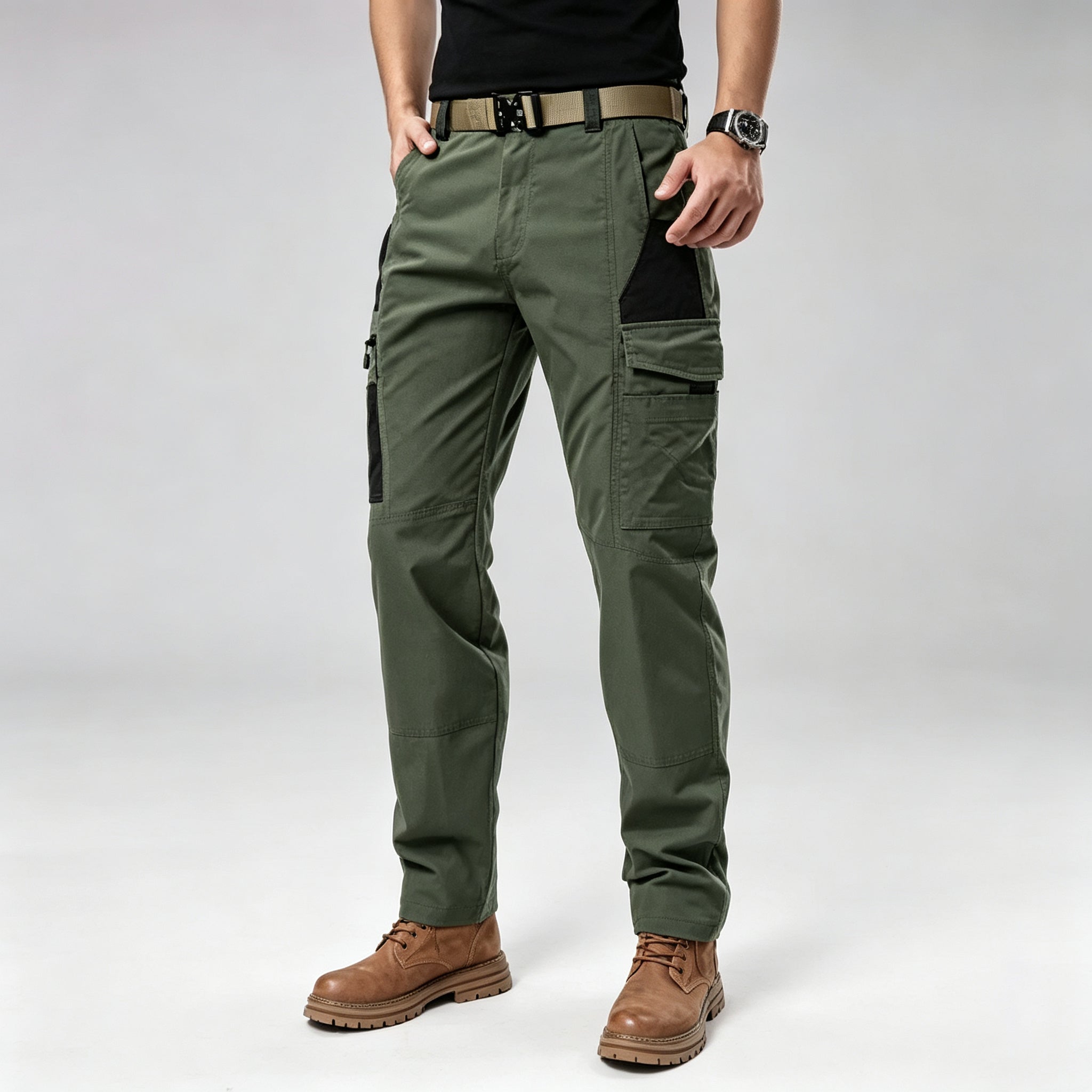 Men's Stretch Utility Cargo Pants – Lightweight Tactical Everyday Trousers