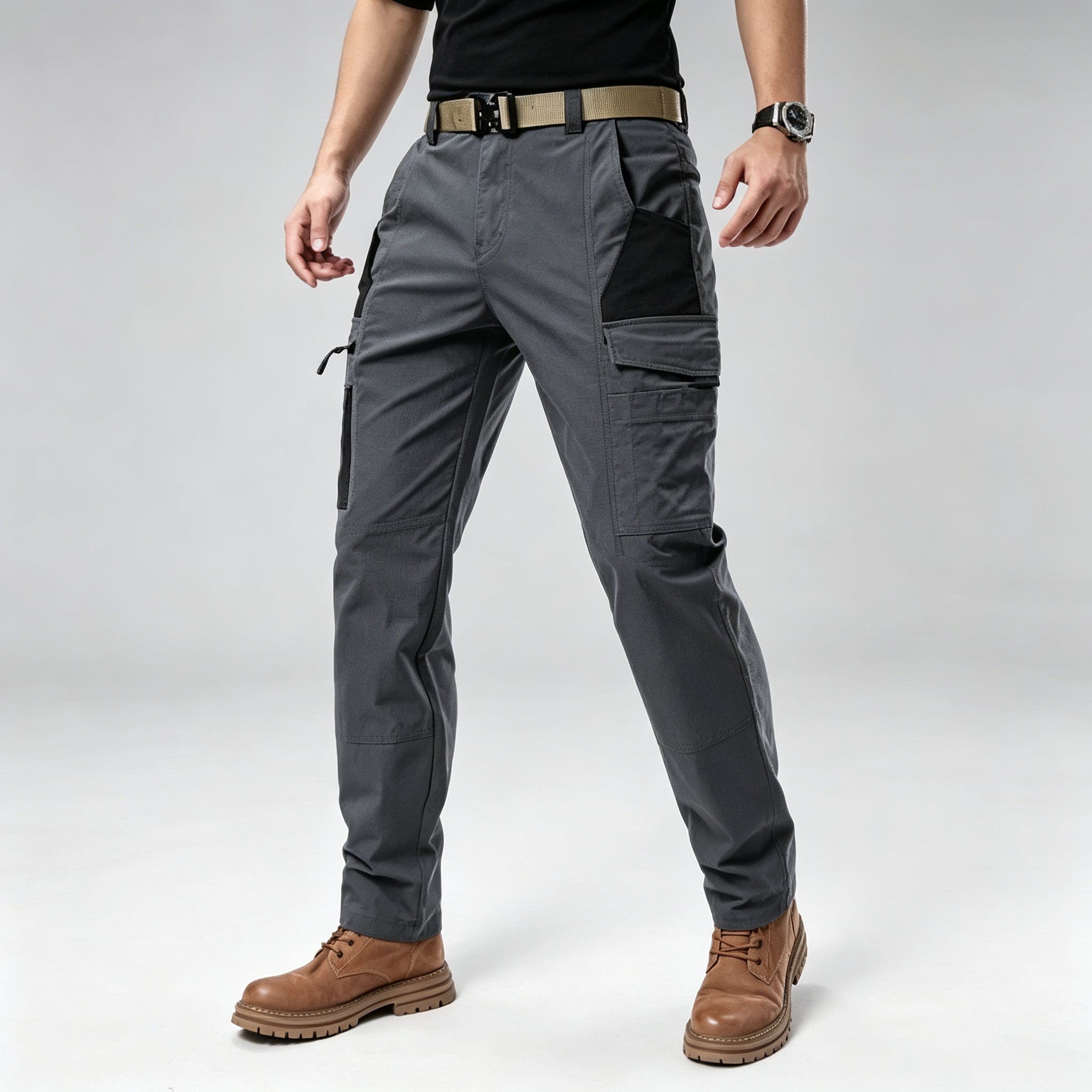 Men's Stretch Utility Cargo Pants – Lightweight Tactical Everyday Trousers
