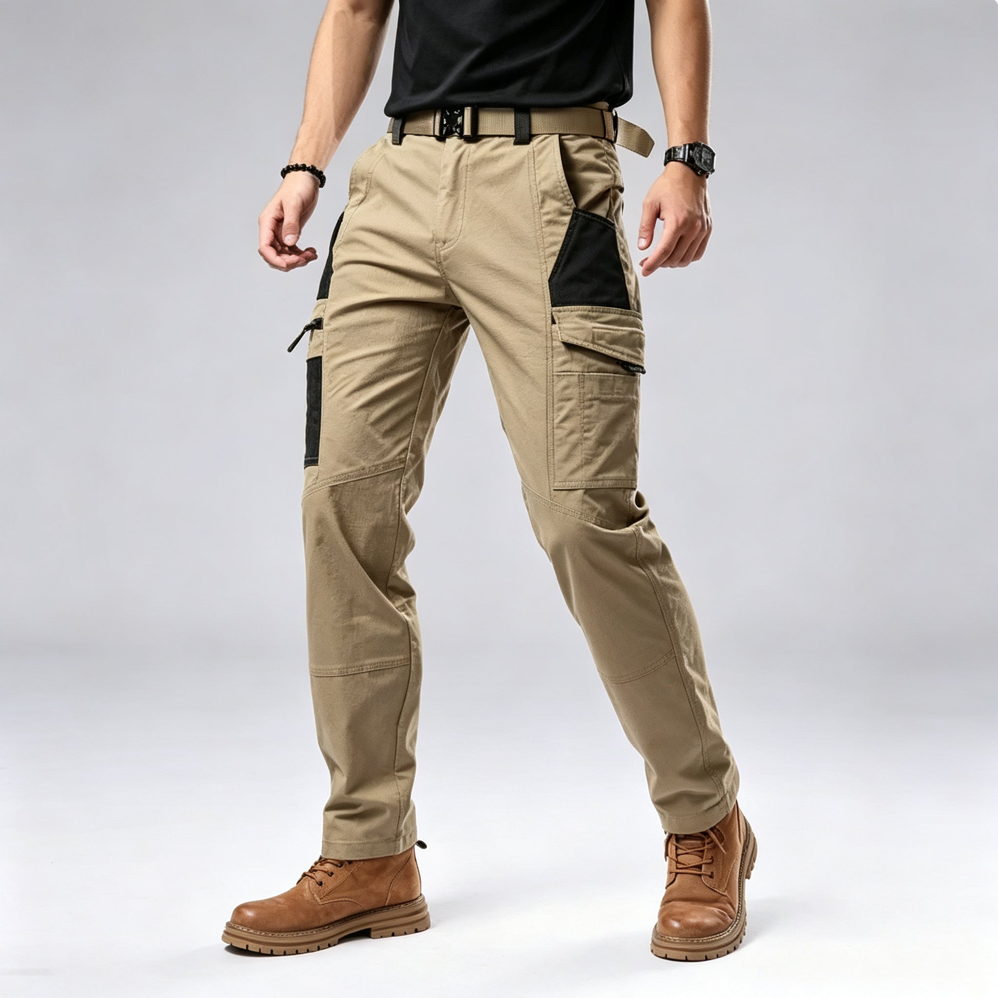 Men's Stretch Utility Cargo Pants – Lightweight Tactical Everyday Trousers