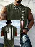 Mens Freedom Flag Muscle Tank