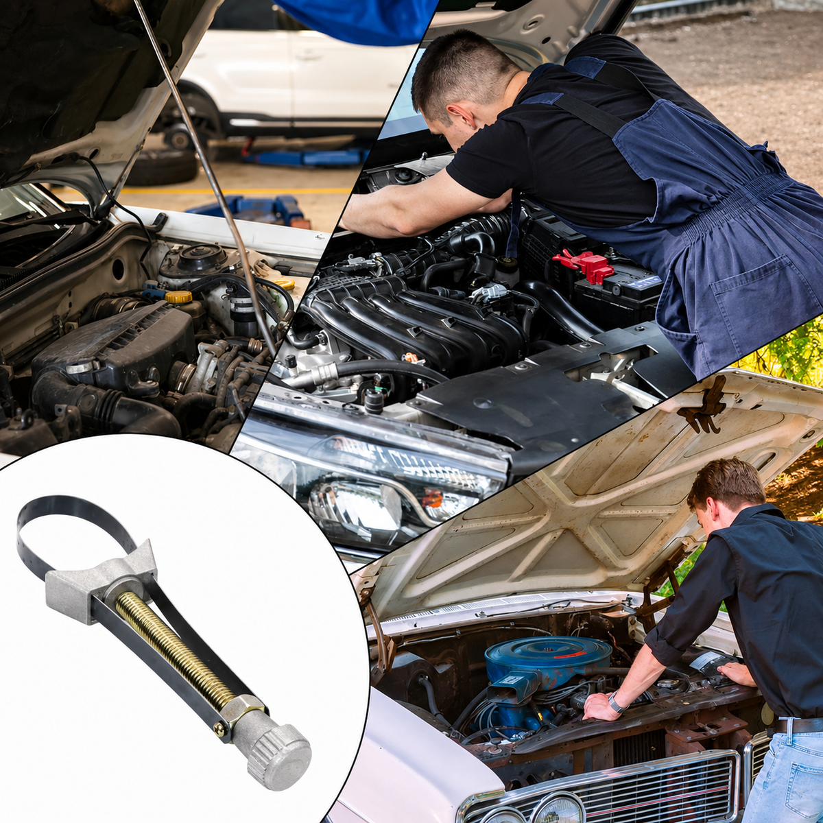 Adjustable Oil Filter Strap Wrench Set – Get a Better Grip on Stubborn Filters