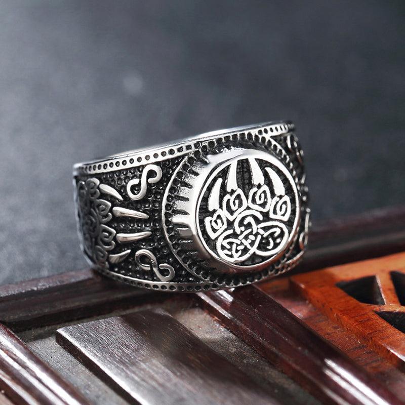 Bear Paw Viking Ring