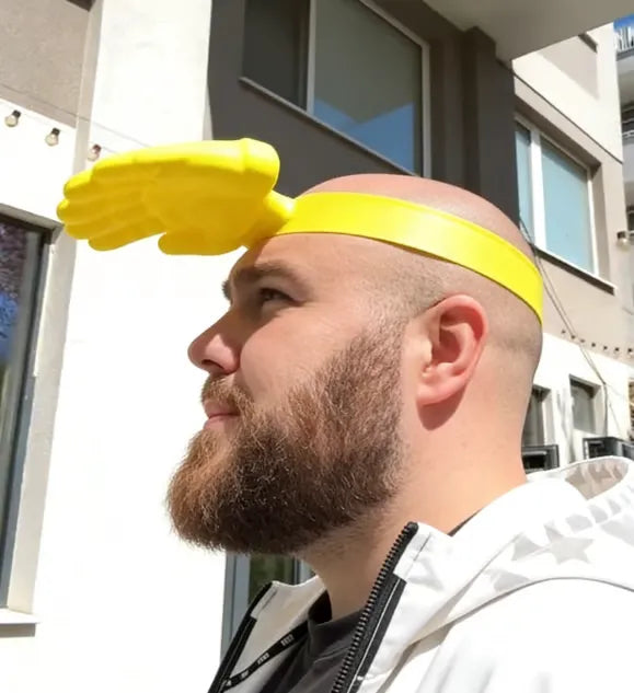 Creative palm-sized sun hat