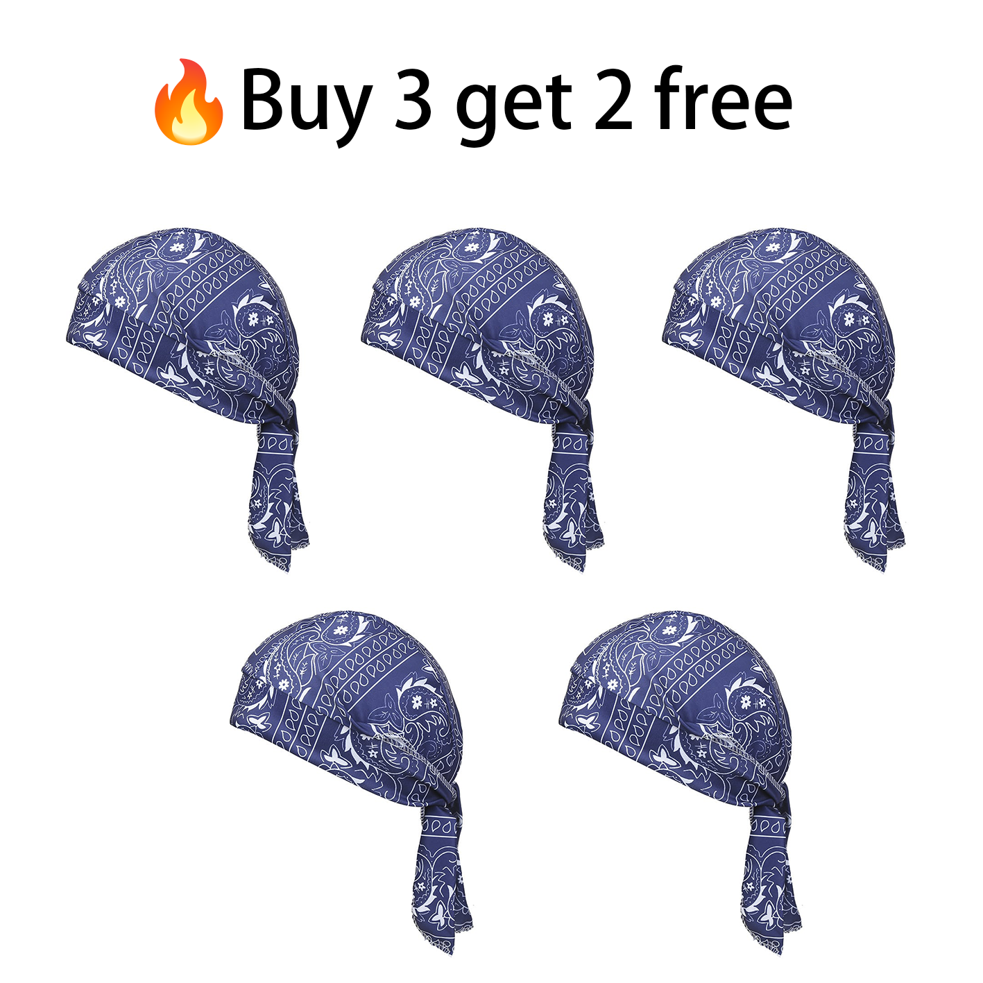 Elastic fabric cycling headband/cap