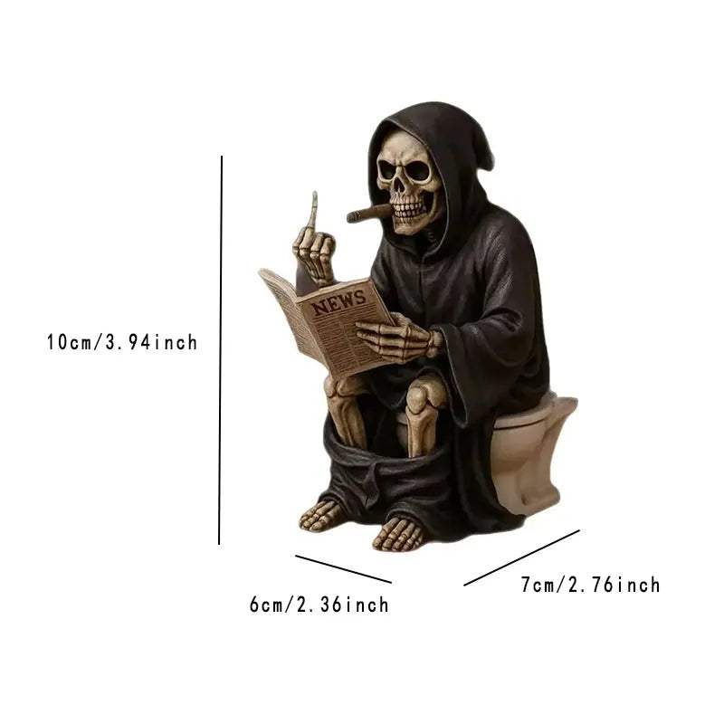 Gothic style resin statue shelf ornament