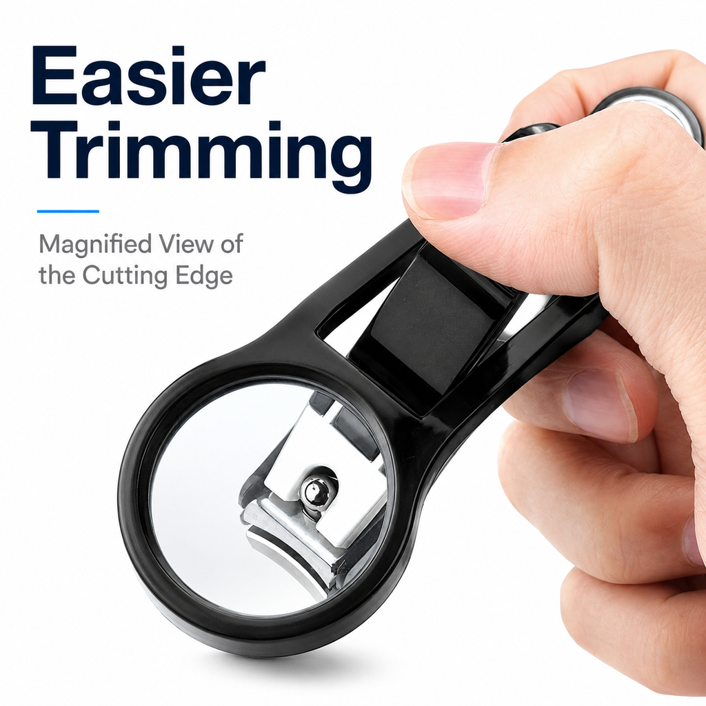 2.5X Magnifying Nail Clipper – See the Edge Clearly While You Trim