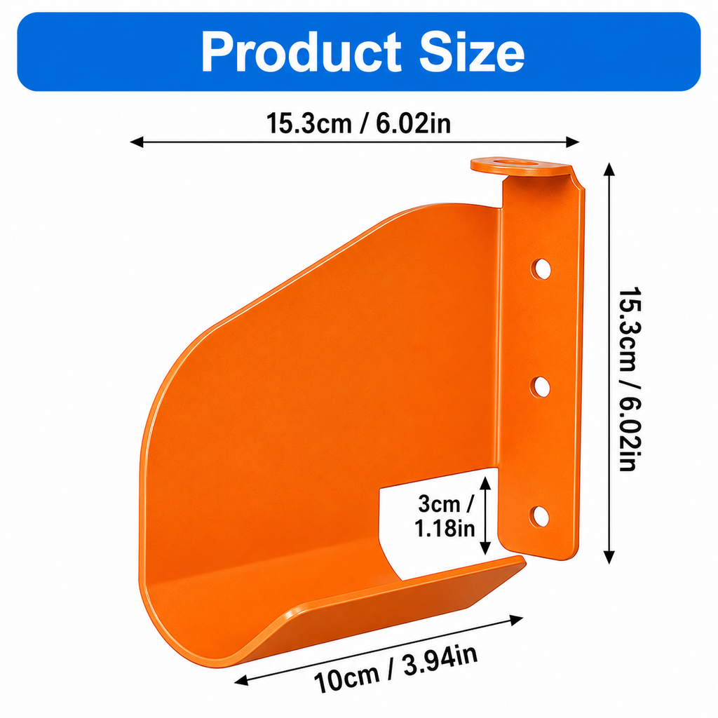 Wall-Mounted Power Tool Holder — Get Heavy Outdoor Tools Off the Floor
