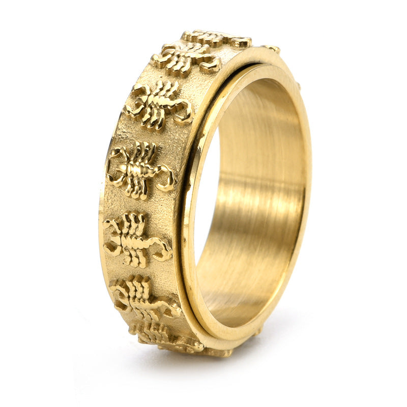 Vintage Scorpion Rotatable Ring