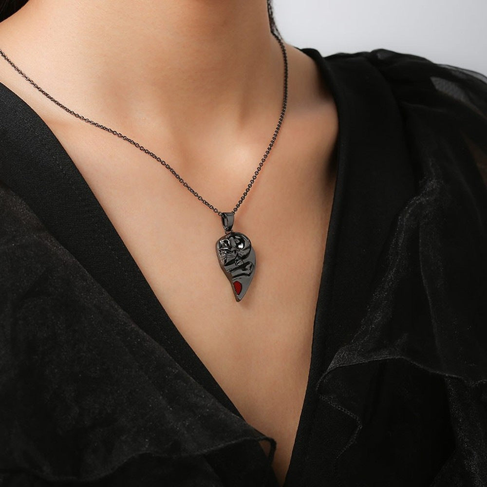 Skull Heart Pendant