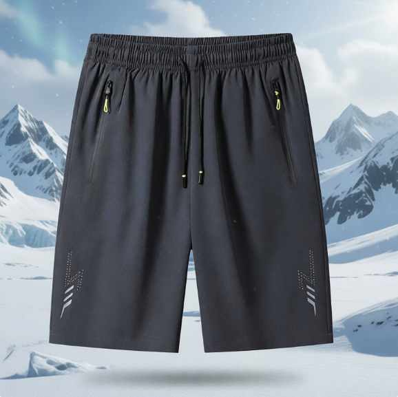 Men’s Tactical Running Shorts – Quick Dry Gym Shorts with Zipper Pockets