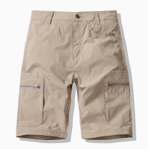 Men’s Lightweight Cargo Shorts – Stretch Utility Work Shorts with Zipper Pockets