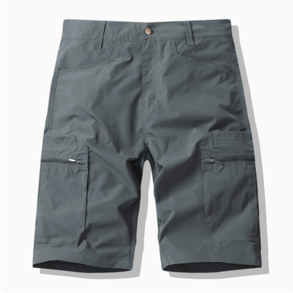 Men’s Lightweight Cargo Shorts – Stretch Utility Work Shorts with Zipper Pockets