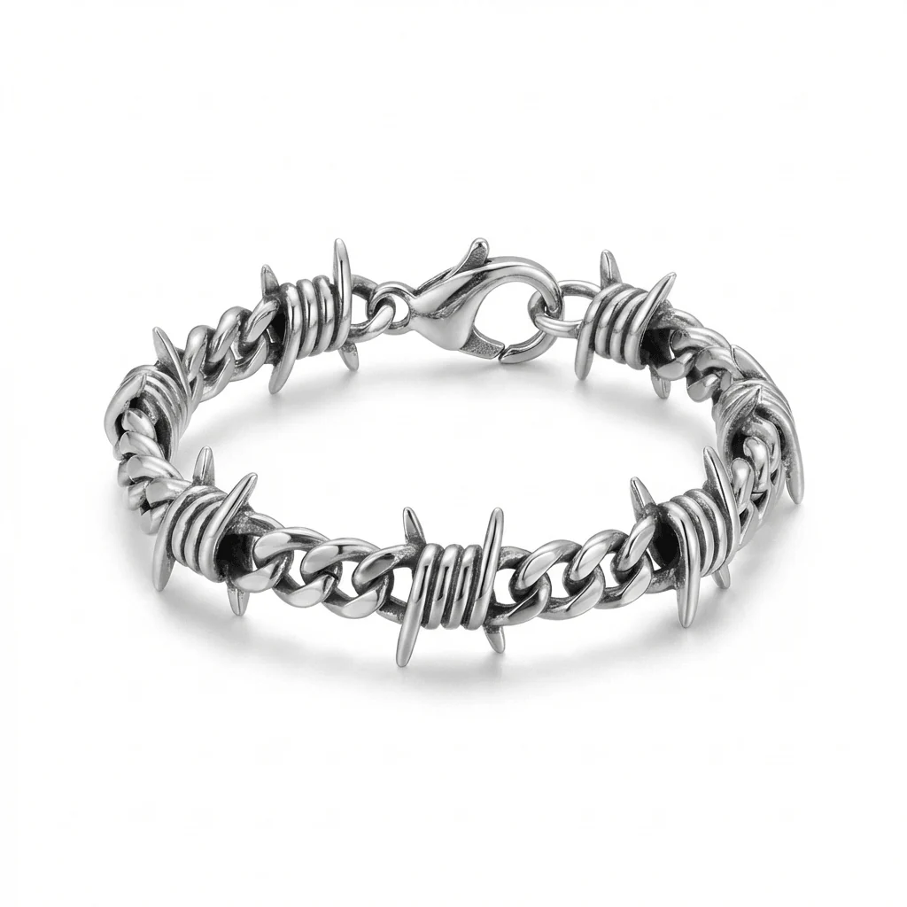 Mens ThornLink Chain Bracelet